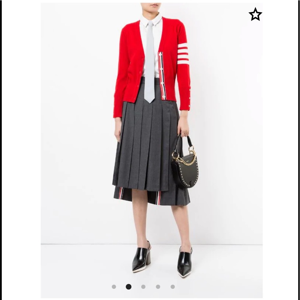 THOM BROWNE classic v neck cardigan